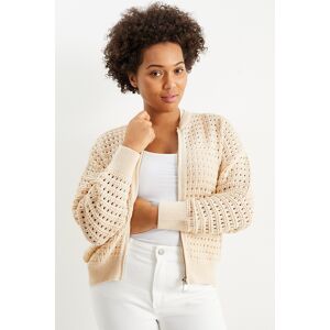 C&A Strickjacke, Beige, Größe: S Weiblich