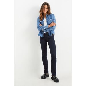 C&A Premium Denim by C&A-Straight Jeans-Mid Waist-LYCRA®, Blau, Größe: 36 Weiblich