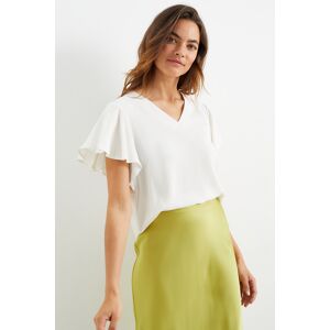 C&A Bluse, Weiss, Größe: 46 Weiblich