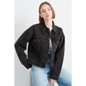 C&A CLOCKHOUSE-Jeansjacke, Grau, Größe: M Weiblich