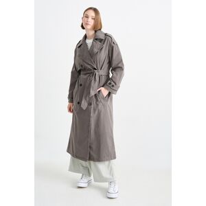 C&A CLOCKHOUSE-Jeans-Trenchcoat, Grau, Größe: 38 Weiblich