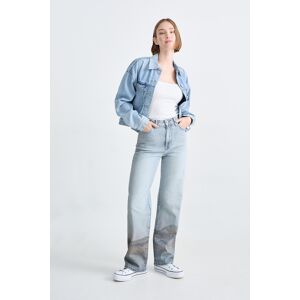 C&A CLOCKHOUSE-Loose Fit Jeans-High Waist, Blau, Größe: 36 Weiblich