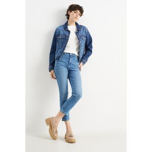 C&A Slim Jeans-High Waist, Blau, Größe: 36 Weiblich