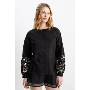 C&A Rangsutra x C&A-Bluse, Schwarz, Größe: S Weiblich