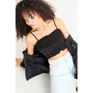 C&A CLOCKHOUSE-Crop Top, Schwarz, Größe: 34 Weiblich