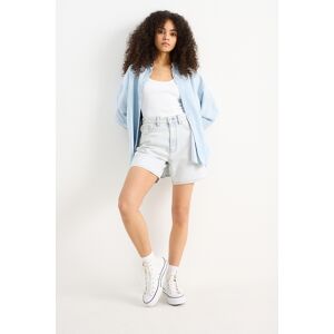 C&A CLOCKHOUSE-Jeans-Shorts-Mid Waist, Blau, Größe: 42 Weiblich