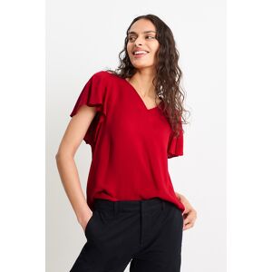 C&A Bluse, Rot, Größe: 50 Weiblich