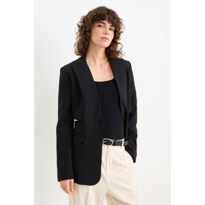 C&A Longblazer mit Cut-Outs-tailliert, Schwarz, Größe: 38 Weiblich