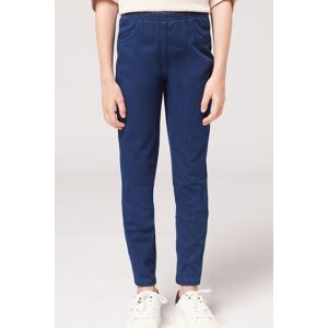 Calzedonia Denim-Jeggings Mädchen Blau Größe 120-126 cm