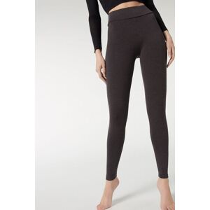 Calzedonia Leggings aus Baumwolle Frau Grau Größe XS