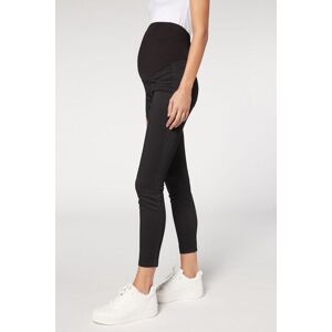 Calzedonia Schwangerschafts-Leggings aus Denim Frau Schwarz Größe M