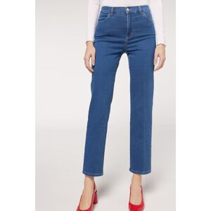 Calzedonia Eco Komfort-Jeans Frau Blau Größe XL