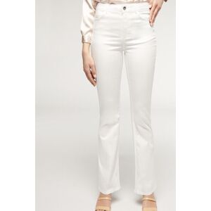 Calzedonia Light Denim Eco Flare Jeans Frau Weiß Größe M