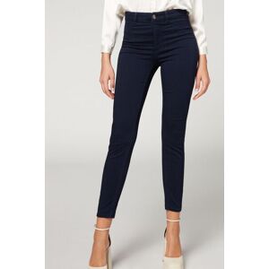 Calzedonia Thermo Skinny Jeans Soft Touch Frau Blau Größe S