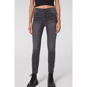 Calzedonia Super Skinny Jeans Ultrastretch Frau Grau Größe S / M