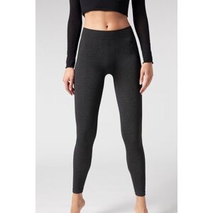 Calzedonia Ultra blickdichte Leggings aus Mikrofaser Frau Grau Größe M/L