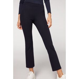 Calzedonia Mini Flare Leggings Frau Blau Größe L