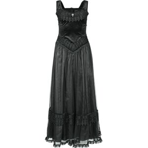 Sinister Gothic - Gothic Langes Kleid - Langes Gothickleid - XS bis 3XL - für Damen - schwarz
