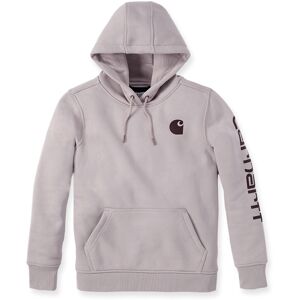 Carhartt Clarksburg Logo Damen Hoodie M Grau Beige