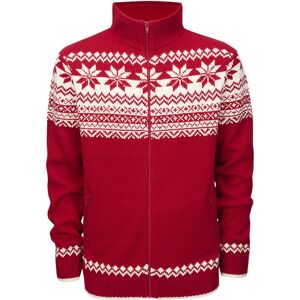 Brandit Norweger Zip Pullover 4XL Weiss Rot