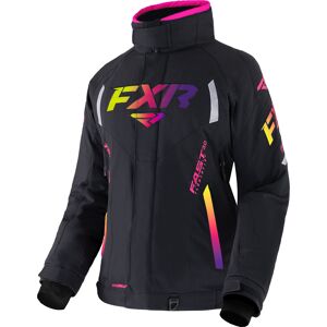 FXR Team FX Damen Snowmobil Jacke XL Schwarz Mehrfarbig