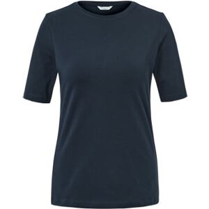 Tchibo - Basic Halbarmshirt - Dunkelblau - Gr.: M Baumwolle  M 40/42 female