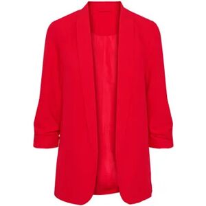 Tchibo - Blazer mit gerafften Ärmeln - Rot - Gr.: 36 Polyester Rot 36 female