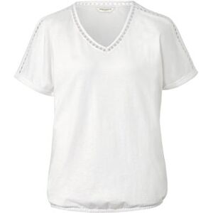 Tchibo - Blusenshirt mit Crochet-Tape - Weiss - 100% Baumwolle - Gr.: S Baumwolle  S 36/38 female