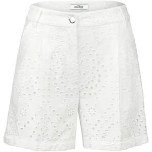 Tchibo - Shorts mit Lochstickerei - Weiss - 100% Baumwolle - Gr.: 44 Baumwolle  44 female