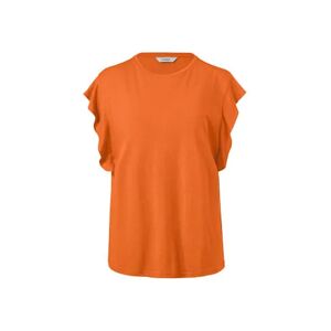 Tchibo - Shirt mit Volant - Orange - Gr.: XL Baumwolle  XL 48/50 female