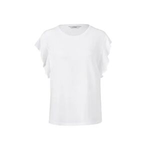 Tchibo - Shirt mit Volant - Weiss - Gr.: XL Baumwolle  XL 48/50 female