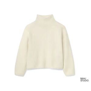Tchibo - NAH/STUDIO Cashmere-Pullover   ungefärbtes Ziegenhaar - Creme - 100% Baumwolle - Gr.: L Baumwolle  L 44/46 female