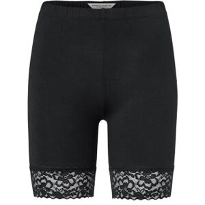 Tchibo - Radlershorts mit Spitzenborte - Schwarz - Gr.: S Baumwolle  S 36/38 female