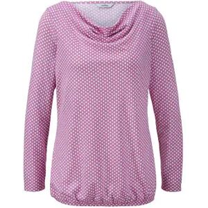 Tchibo - Blusenshirt mit Wasserfall-Ausschnitt - Weiss - Gr.: 48/50 Baumwolle Pink 48/50 female