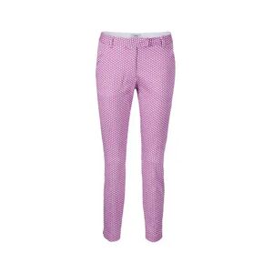 Tchibo - Bedruckte Hose im Punkte-Dessin - Weiss - Gr.: 44 Baumwolle Pink 44 female
