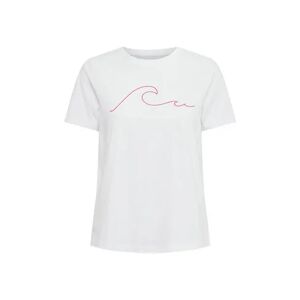 Tchibo - T-Shirt mit Print - Weiss - 100% Baumwolle - Gr.: XL Baumwolle  XL 48/50 female