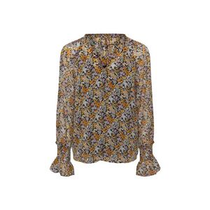 Tchibo - Bluse mit Print - Schwarz - Gr.: 46 Polyester  46 female