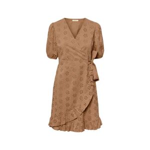 Tchibo - Kleid mit Lochstickerei - Terrakotta - 100% Baumwolle - Gr.: 36 Polyester  36 female