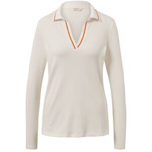 Tchibo - Geripptes Poloshirt - Orange - Gr.: S Baumwolle  S 36/38 female