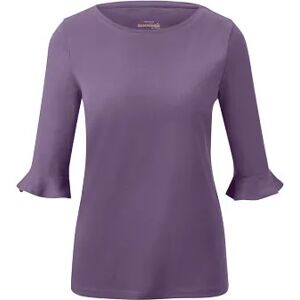 Tchibo - Shirt mit Volants Lila - Gr.: M Baumwolle Lila M 40/42 female