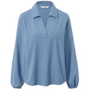 Tchibo - Bluse mit Polokragen - Hellblau - Gr.: 42 Polyester  42 female