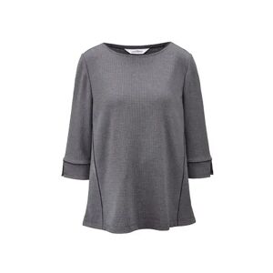 Tchibo - Sweatshirt mit 3/4-Ärmeln - Dunkelblau/Meliert - Gr.: L Polyester  L 44/46 female