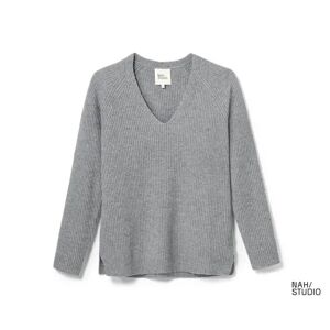 Tchibo - NAH/STUDIO Pullover   nachhaltiger Cashmere - Grau - 100% Baumwolle - Gr.: XL Baumwolle Grau XL 48/50 female
