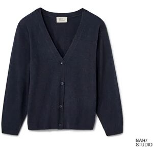 Tchibo - NAH/STUDIO Cardigan   recycelte Wolle/ Cashmere - Dunkelblau - 100% Baumwolle - Gr.: XL Polyester Navy XL female