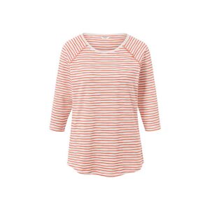Tchibo - Gestreiftes Shirt mit 3/4-Arm - Orange/Gestreift - 100% Baumwolle - Gr.: XXL Baumwolle  XXL 52/54 female