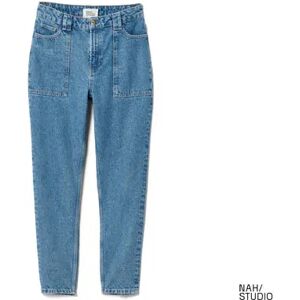 Tchibo - NAH/STUDIO Mom-Jeans   recycelte Baumwolle - MID Blue - 100% Baumwolle - Gr.: 31 Polyester Mid 31 female