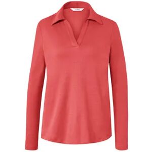 Tchibo - Sweatshirt mit Polokragen - Rot - 100% Baumwolle - Gr.: L Baumwolle Rot L 44/46 female