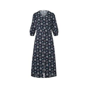 Tchibo - Kleid mit Print - Dunkelblau - Gr.: 40 Viskose  40 female