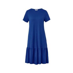 Tchibo - Jerseykleid mit Volant - Blau - 100% Baumwolle - Gr.: XXL Baumwolle  XXL 52/54 female