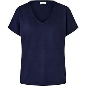 Tchibo - Piqué-Jerseyshirt - Dunkelblau - Gr.: L Polyester  L 44/46 female